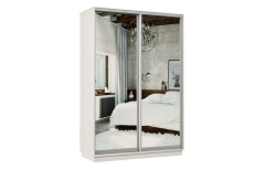 Шкафы-купе 2-х дверные, Шкаф-купе Премьер Лайт МИНИ 01 (01;01) двухдверный