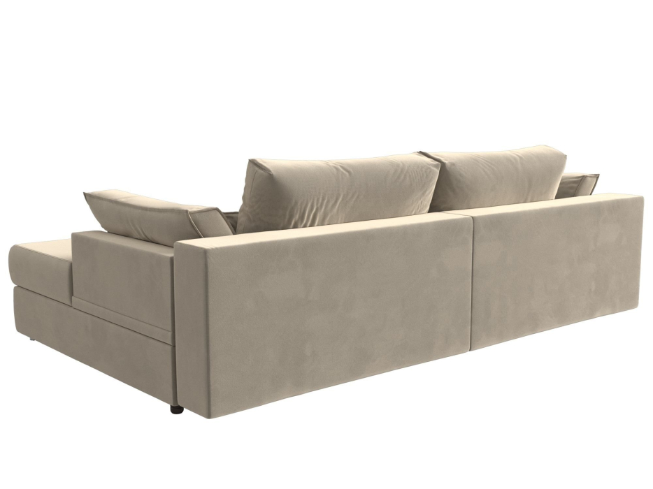 Диваны угловые в гостиную, Угловой диван Пекин угол правый, микровельвет