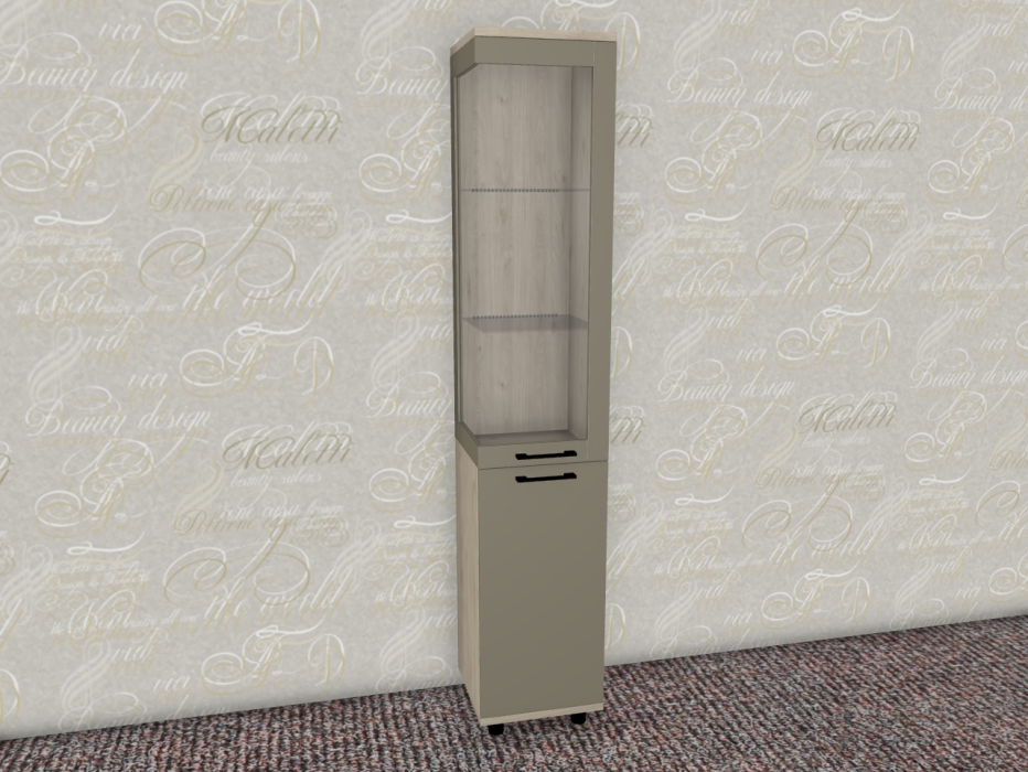 Шкафы пеналы, Модульная система Грейс Шкаф ШК-5068  Гикори Джексон Светлый