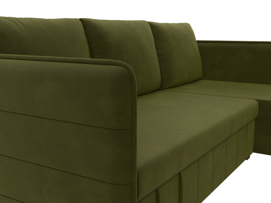 Диваны угловые в гостиную, Диван угловой Слим универсальный угол, микровельвет