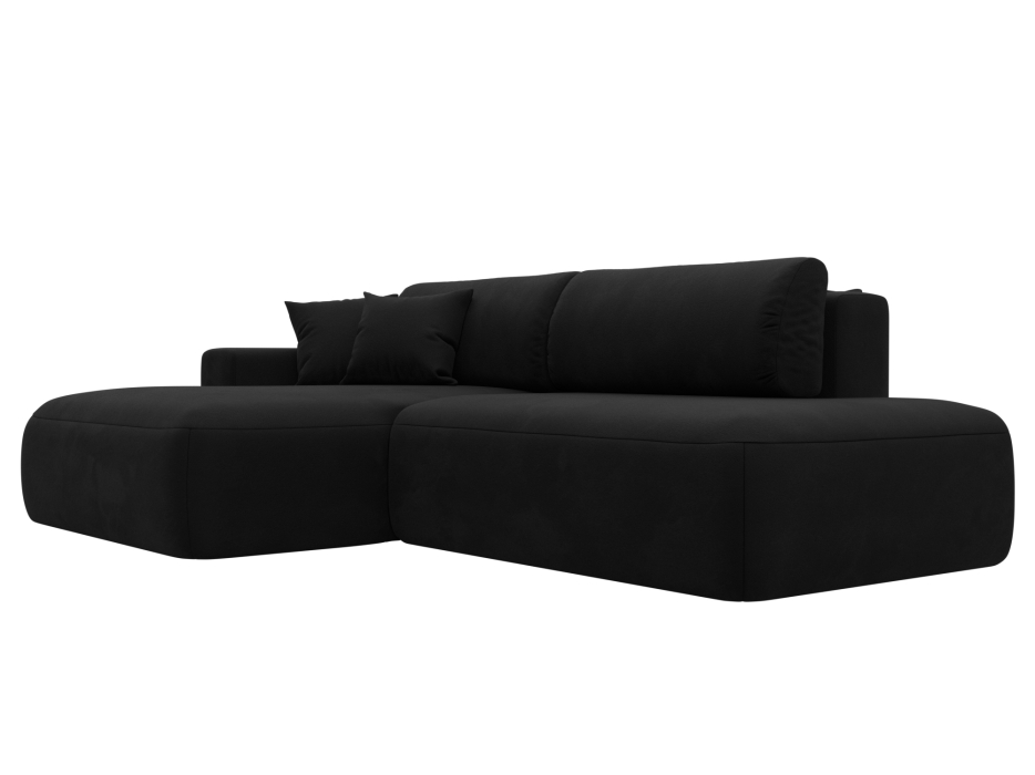 Диваны угловые в гостиную, Диван угловой Лига-036 Модерн левый угол, микровельвет