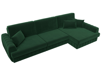 Диван угловой Лига-057 НПБ Лонг угол правый, велюр SEVEN