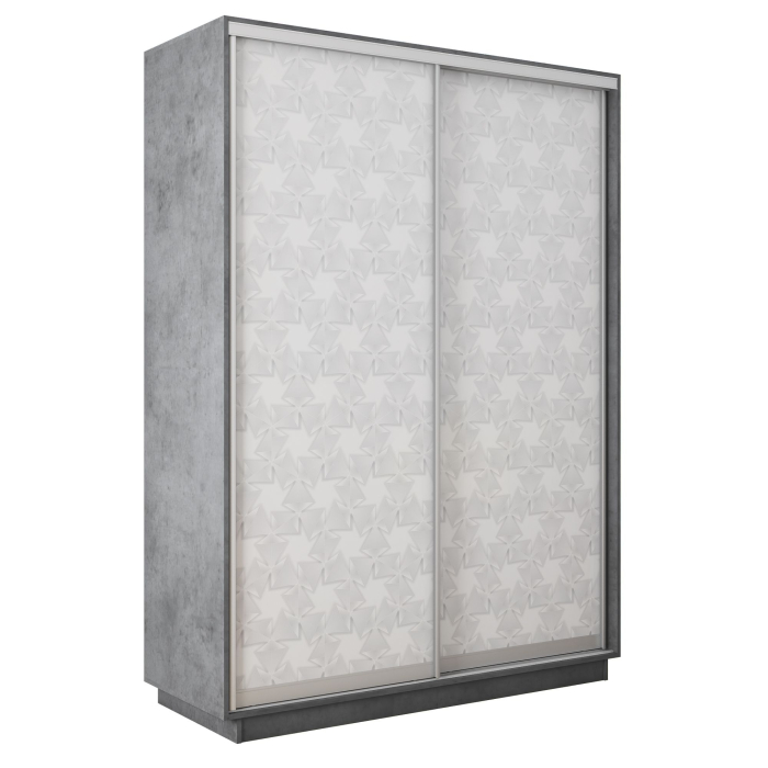 Шкафы-купе 2-х дверные, Шкаф-купе Экспресс 2-х дверный Фотопечать Калейдоскоп Стекла 140х45х240