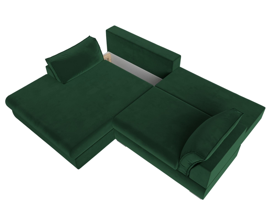 Диваны угловые в гостиную, Угловой диван Пекин угол левый, велюр