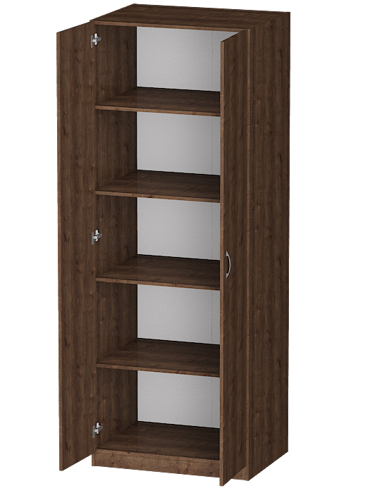 Для одежды, Распашной шкаф Лайф с полками 80*60*215 Дуб экспрессив