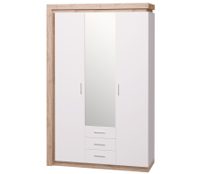 В спальню, Люмен Шкаф 3-х дверный с зеркалом 15