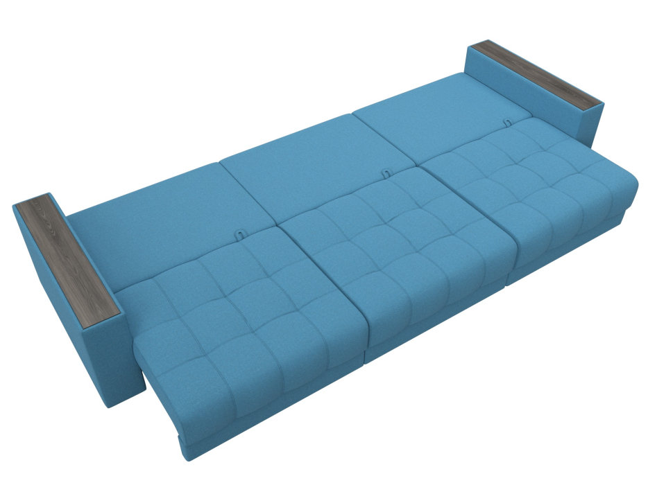 Дизайнерские диваны для гостиной, Диван прямой с декором Лига-049 НПБ Лонг, рогожка Амур