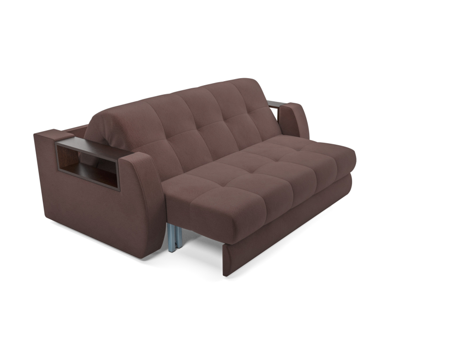 Диваны с ящиком для белья, Диван аккордеон Барон №3 ППУ 155х200 Велюр