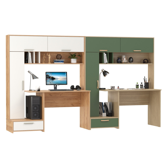 Прямые компьютерные столы, Два стола письменных Лайт 03.243Н