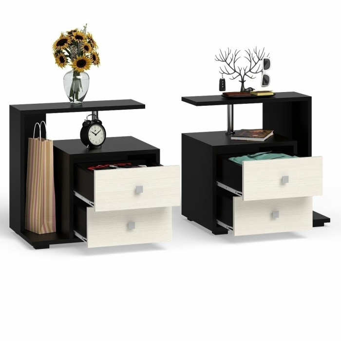 Прикроватные тумбы, Комплект прикроватных тумб Камелия