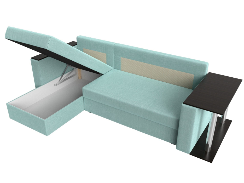 Диваны угловые в гостиную, Угловой диван Атланта левый угол, рогожка Амур