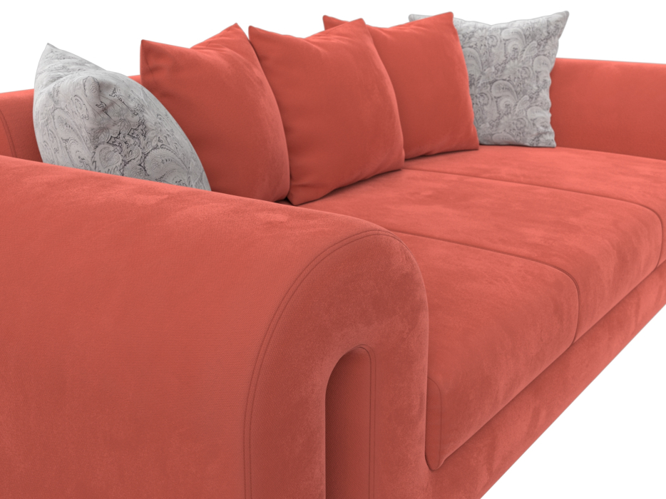 Диваны прямые кухонные, Диван прямой Волна, микровельвет