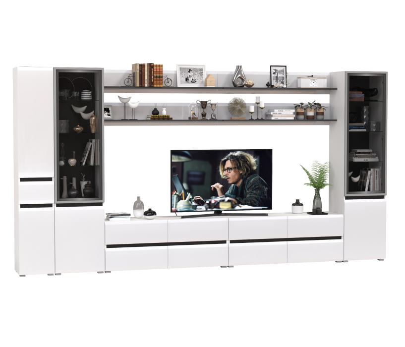 Стенки для гостиной, Мебель для гостиной модульная Сидней комплектация № 116