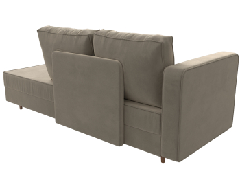 Кушетка Прайм, микровельвет, левый угол