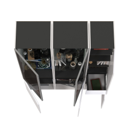 Горка для гостиной Сидней из шкаф-витрина 2 штуки и шкаф с ящиком 13.202