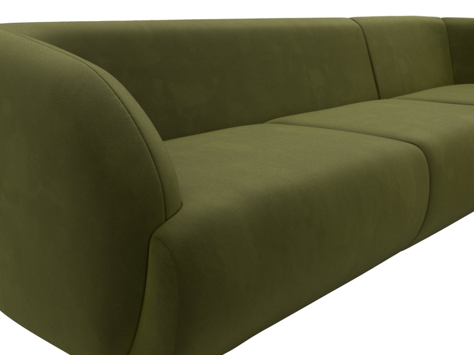 Диваны угловые в гостиную, Диван угловой Лига-041 правый угол, микровельвет