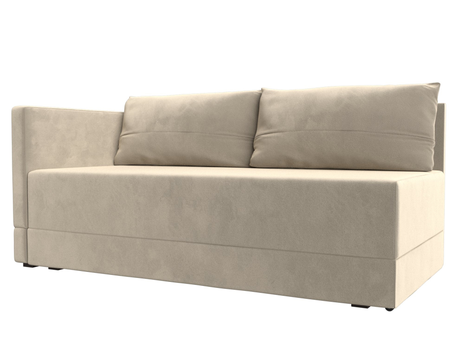 Кушетка диван, Кушетка Никас левая, микровельвет