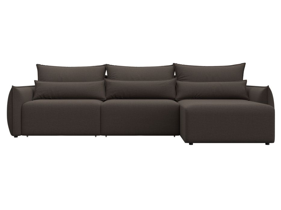 Диваны угловые в гостиную, Диван угловой Лига-051 НПБ Лонг угол универсальный, рогожка Амур