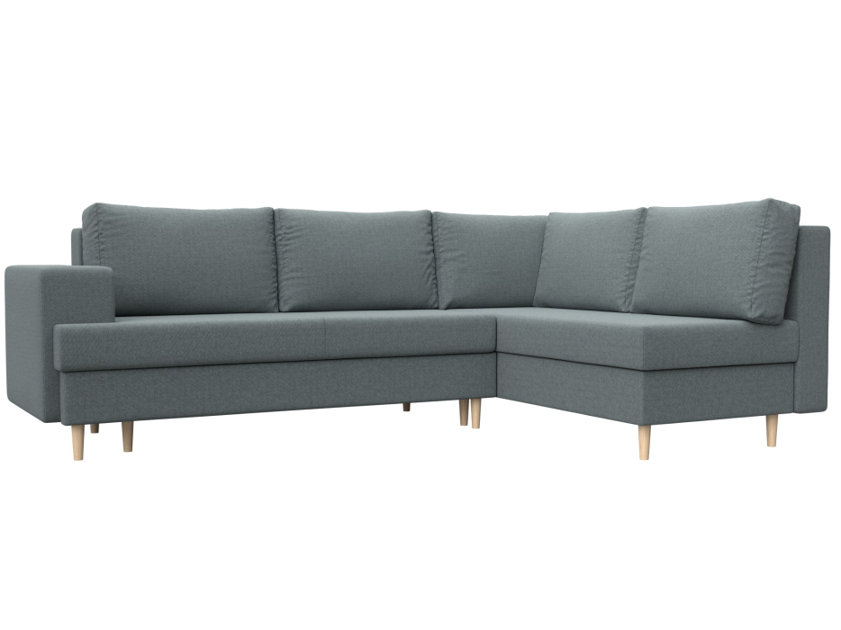 Диваны угловые в гостиную, Диван угловой Сильвана правый угол, рогожка Амур