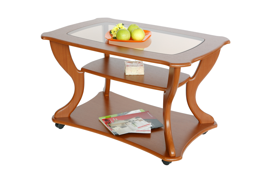 Журнальные столики, Стол журнальный Маэстро со стеклом СЖС-02