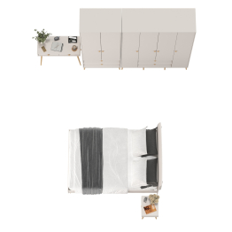 Мебель для спальни со спальным местом на 1400 Афина