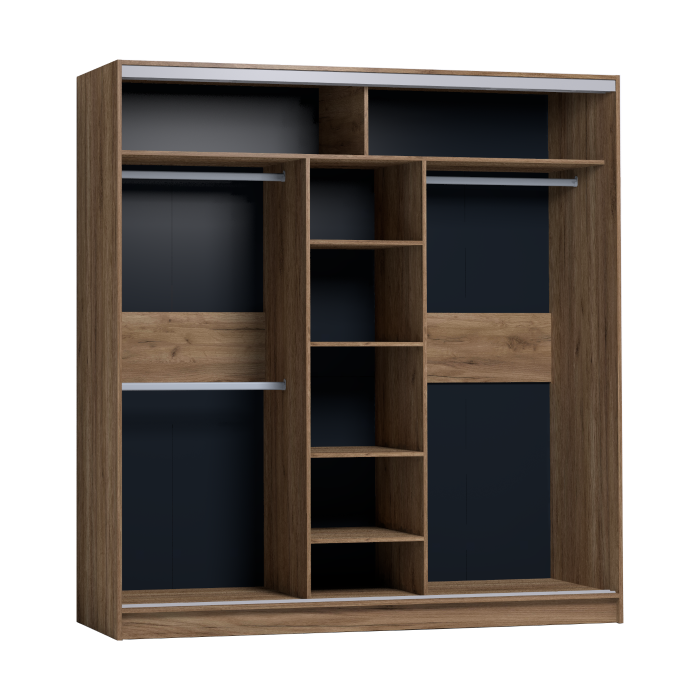 Шкафы-купе 3-х дверные, Шкаф-купе 3-дв  Strike 2000 лдсп/лдсп  (в2105*ш2000*г595)