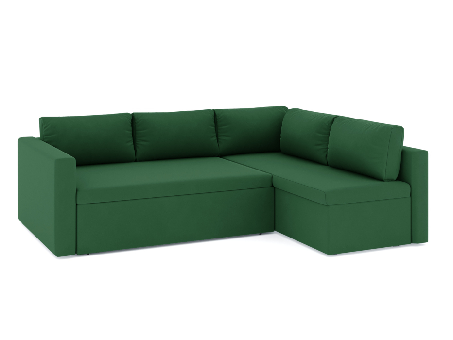 Диваны угловые в гостиную, Диван-кровать угловой Мансберг дельфин, велюр