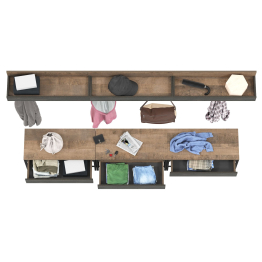 Обувницы и вешалка для одежды - комплект из трёх штук Трувор