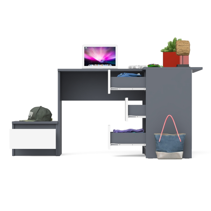 Угловые, Угловой компьютерный стол Мори МС-16 правый с тумбой ТМП400