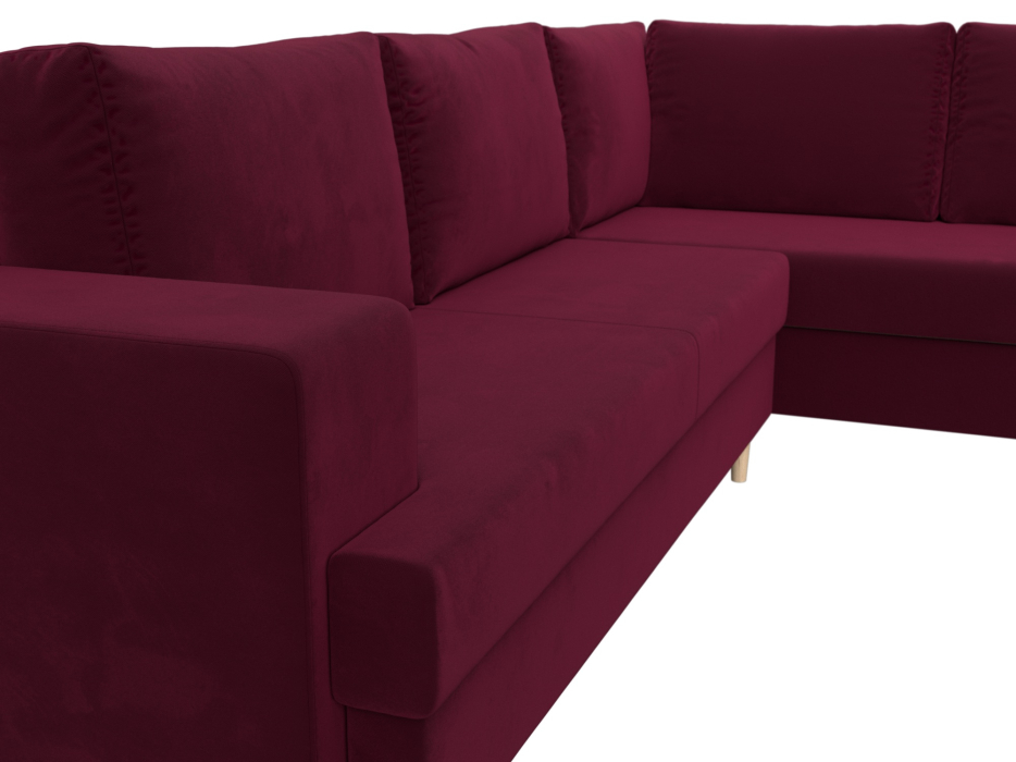 Диваны угловые в гостиную, Диван угловой Сильвана правый угол, микровельвет