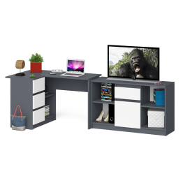 Тумба Мори МТВ1204.1 и стол компьютерный угловой МС-16 левый