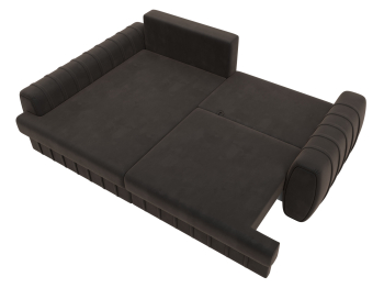 Диван угловой Лига-057 НПБ угол левый, велюр SEVEN