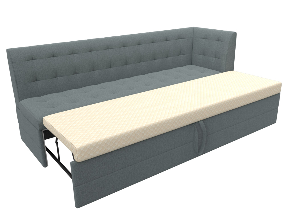 Диваны угловые кухонные, Диван кухонный Бриз с углом справа, рогожка Амур