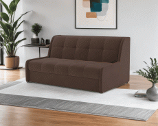 Диваны с ящиком для белья, Диван аккордеон Барон №6 НПБ 140х200 Велюр