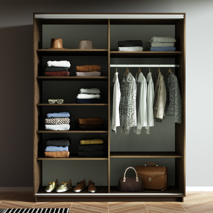 Шкафы-купе 2-х дверные, Шкаф-купе Экспресс 2-х дверный Фотопечать Ленты Стекла 160х60х240