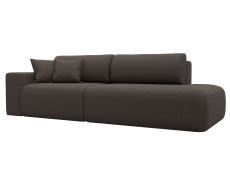 Диваны еврокнижки, Диван прямой Лига-036 НПБ Модерн подлокотник слева, рогожка Амур