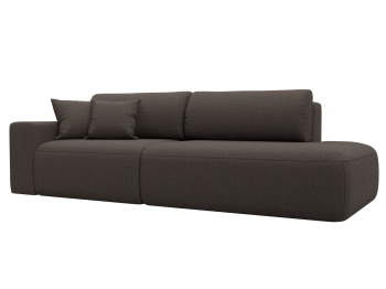 Диван прямой Лига-036 НПБ Модерн подлокотник слева, рогожка Амур