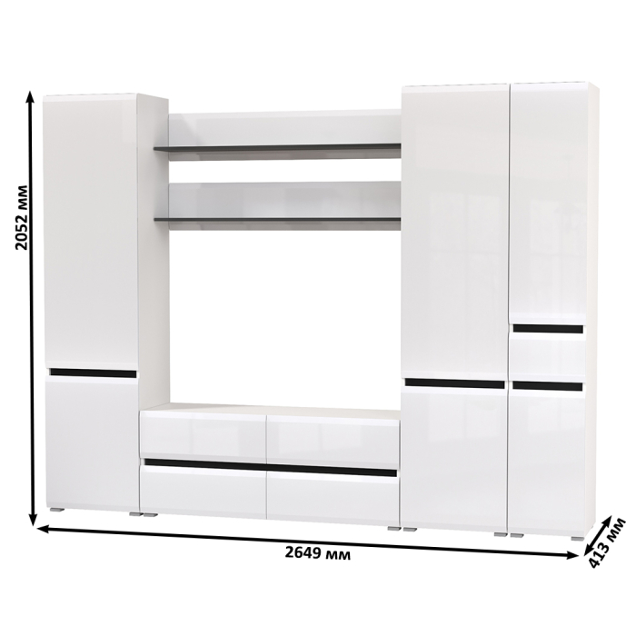 Стенки для гостиной, Сидней Комплектация № 63