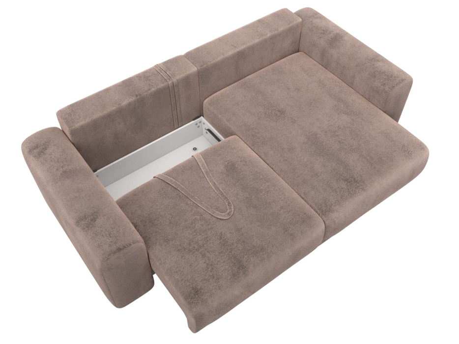 Диваны угловые в гостиную, Диван угловой Лига-056 НПБ угол универсальный, велюр TOWER