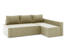 Диваны угловые в гостиную, Диван-кровать угловой Фрихетен дельфин, рогожка
