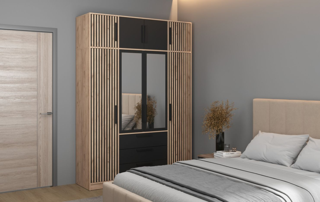 Шкафы распашные, Шкаф для одежды Вегас 83.07 (4х дв.)