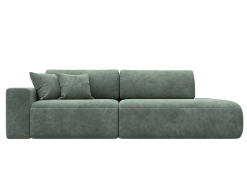 Диван прямой Лига-036 НПБ Модерн подлокотник слева, велюр BRUT