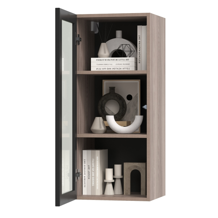 Витрины, Шкаф-витрина навесной Роквуд 16.322.02