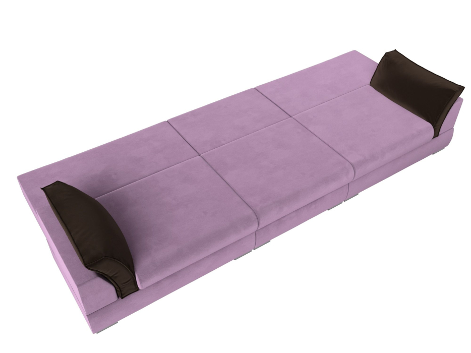 Диваны с ящиком для белья, Прямой диван Пекин Long, микровельвет