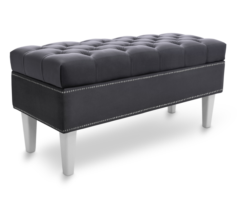 Банкетки, Пуф банкетка Париж 42 с ящиком, микровелюр