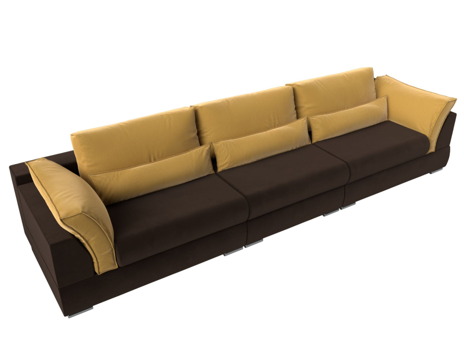 Диваны с ящиком для белья, Прямой диван Пекин Long, микровельвет