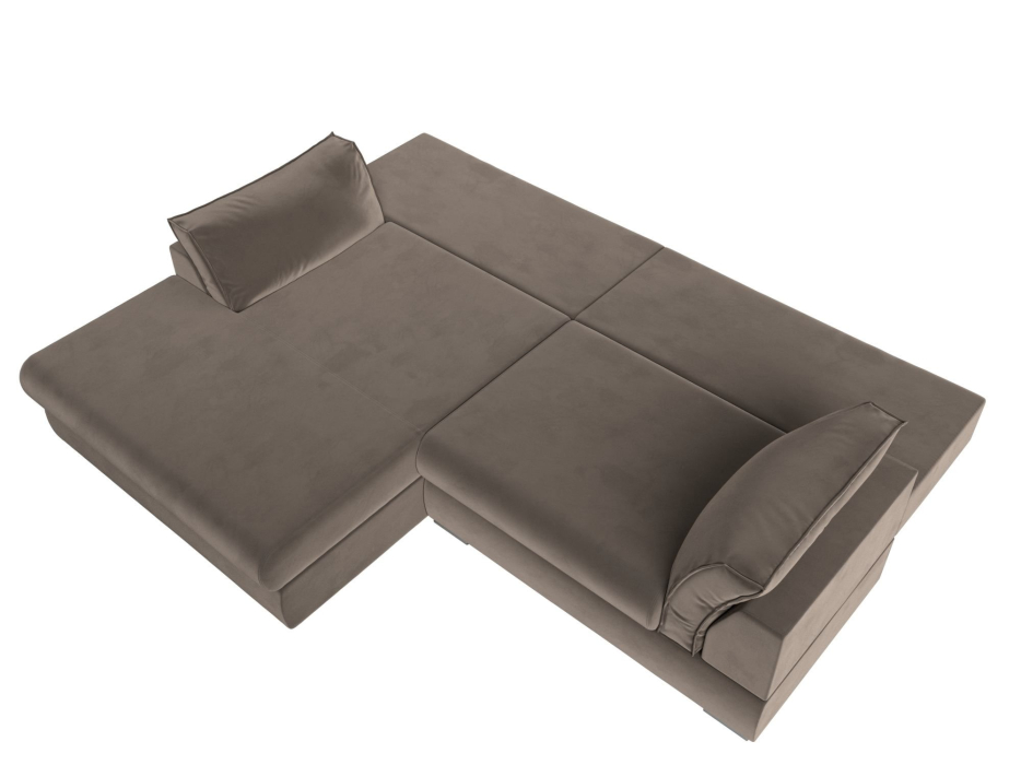 Диваны угловые в гостиную, Угловой диван Пекин угол левый, велюр