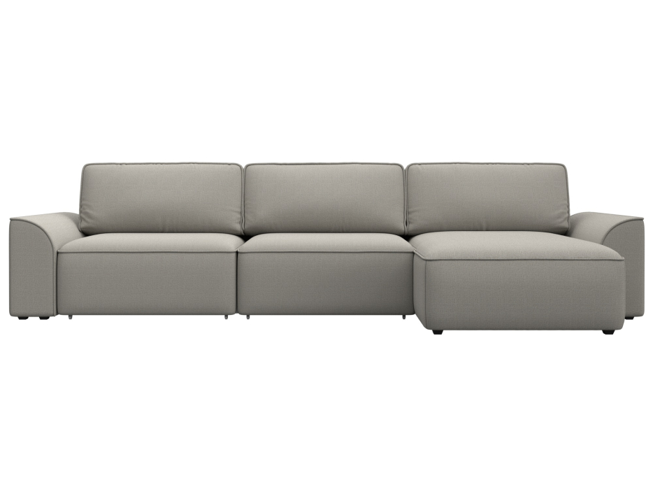 Диваны угловые в гостиную, Диван угловой Лига-048 НПБ лонг, рогожка Амур