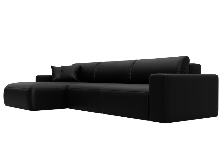 Диваны еврокнижки, Диван угловой Лига-036 НПБ Классик Лонг левый угол, экокожа GRIFON