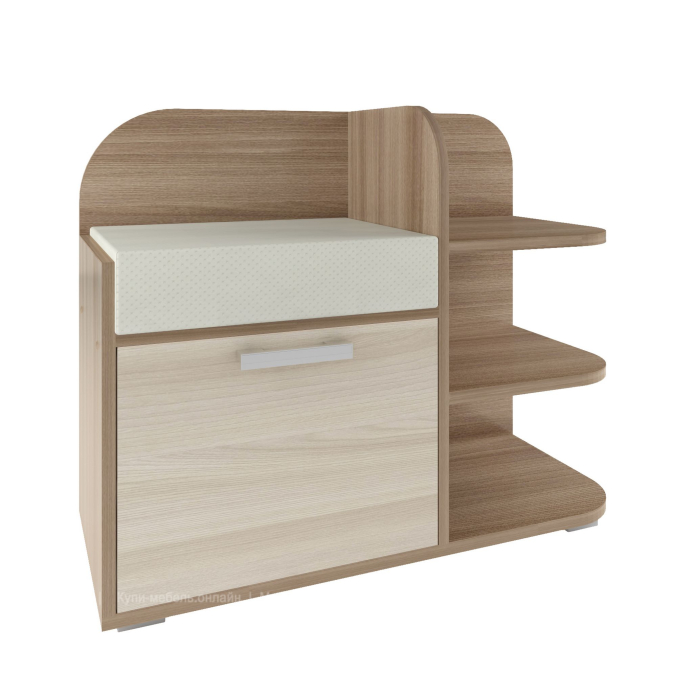 Тумба в прихожую с мягким сиденьем, Тумба для обуви Викс-7